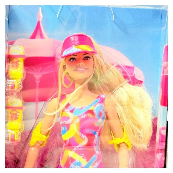 Barbie The Movie Rollerblading Barbie Fashion Doll New in Box - Picture 8 of 8